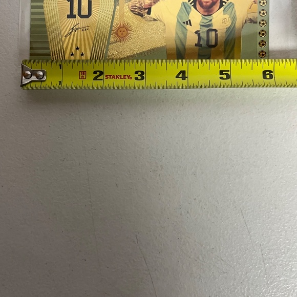 5 Lionel Messi Gold Foil Argentina Bank Note Notes Soccer Football Futbol #10 - Picture 10 of 10